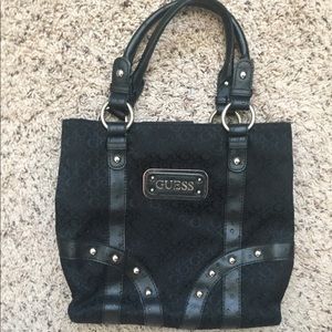 Guess black studded bag